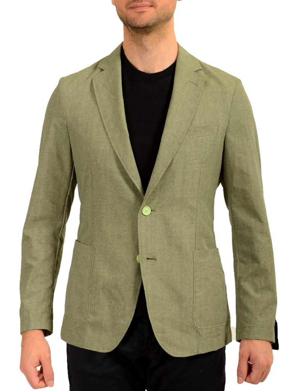 Hugo Boss Men's "P-Hanry-WG-Pk-242F" Slim Fit Two Button Blazer US 38R IT 48R